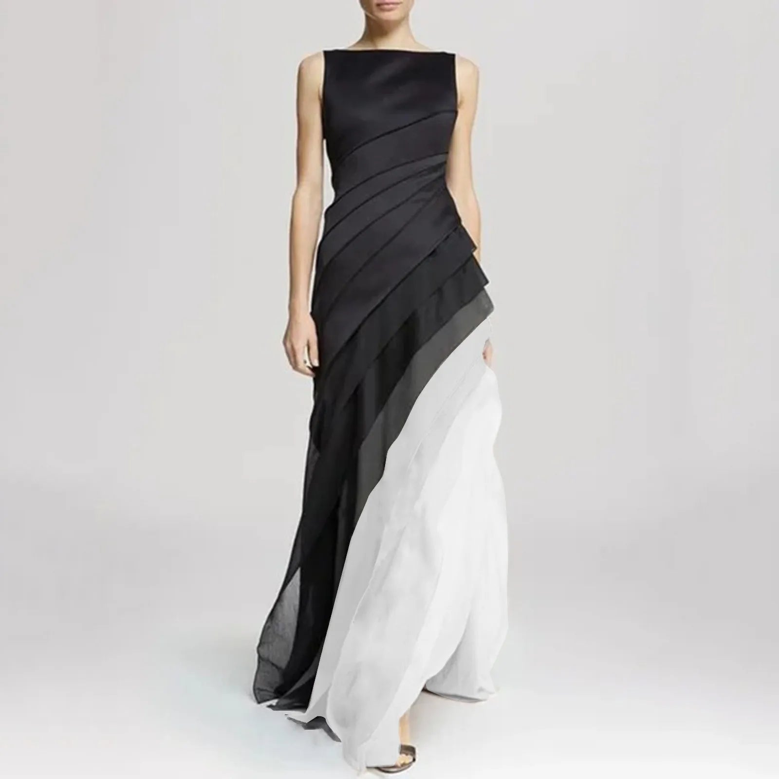 Elegantes Ombre-Schichtkleid