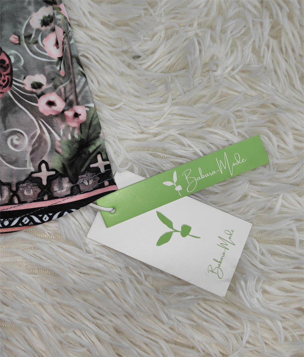 Ärmelloses Top mit Blumenmuster im Aquarellstil