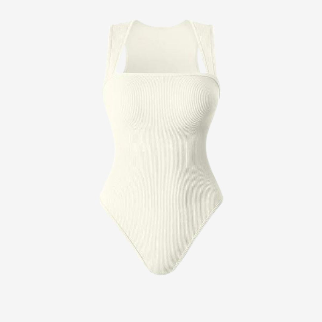 Bodysuit mit eckigem Ausschnitt