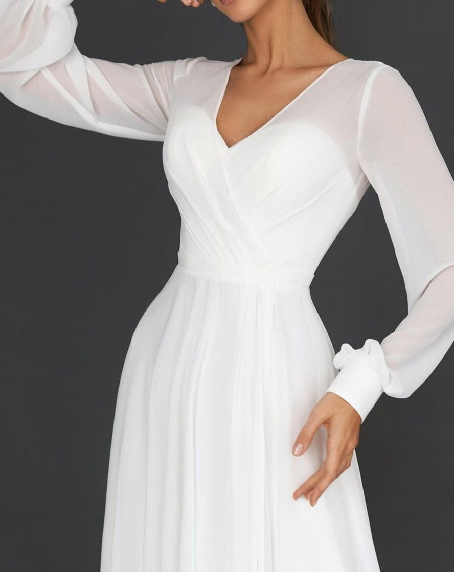 Stilvolles Kleid mit Flutter-Design