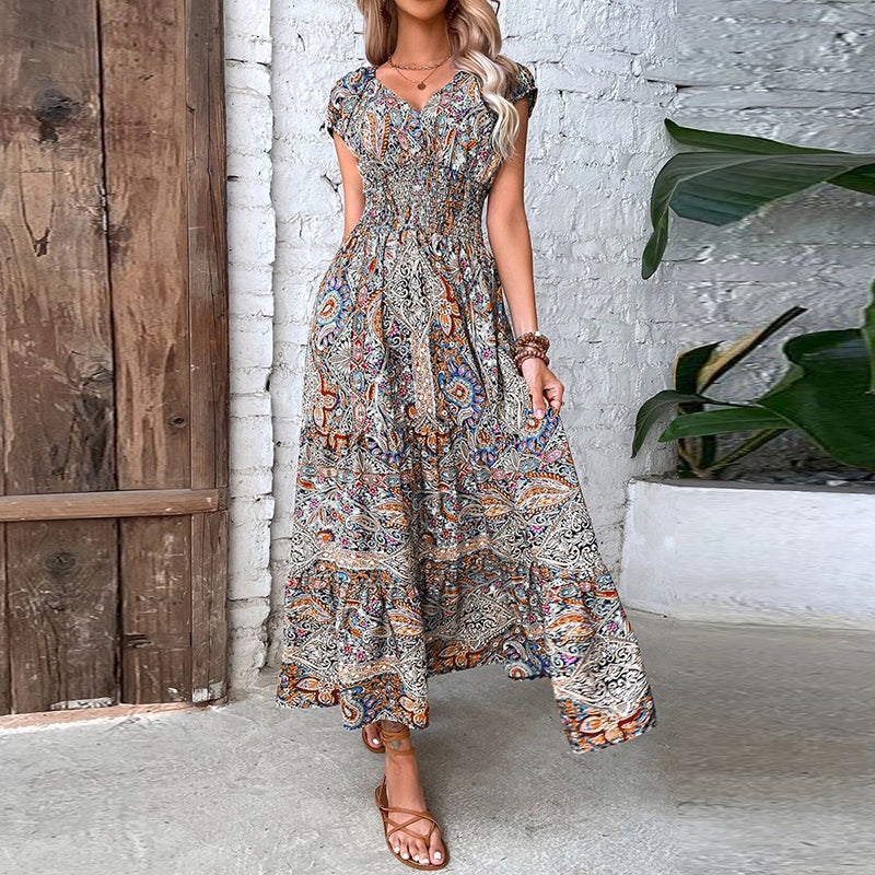 Boho Maxikleid im Vintage-Stil