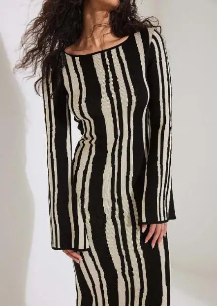 Stacey - Elegantes Maxi-Kleid mit Blumenmuster